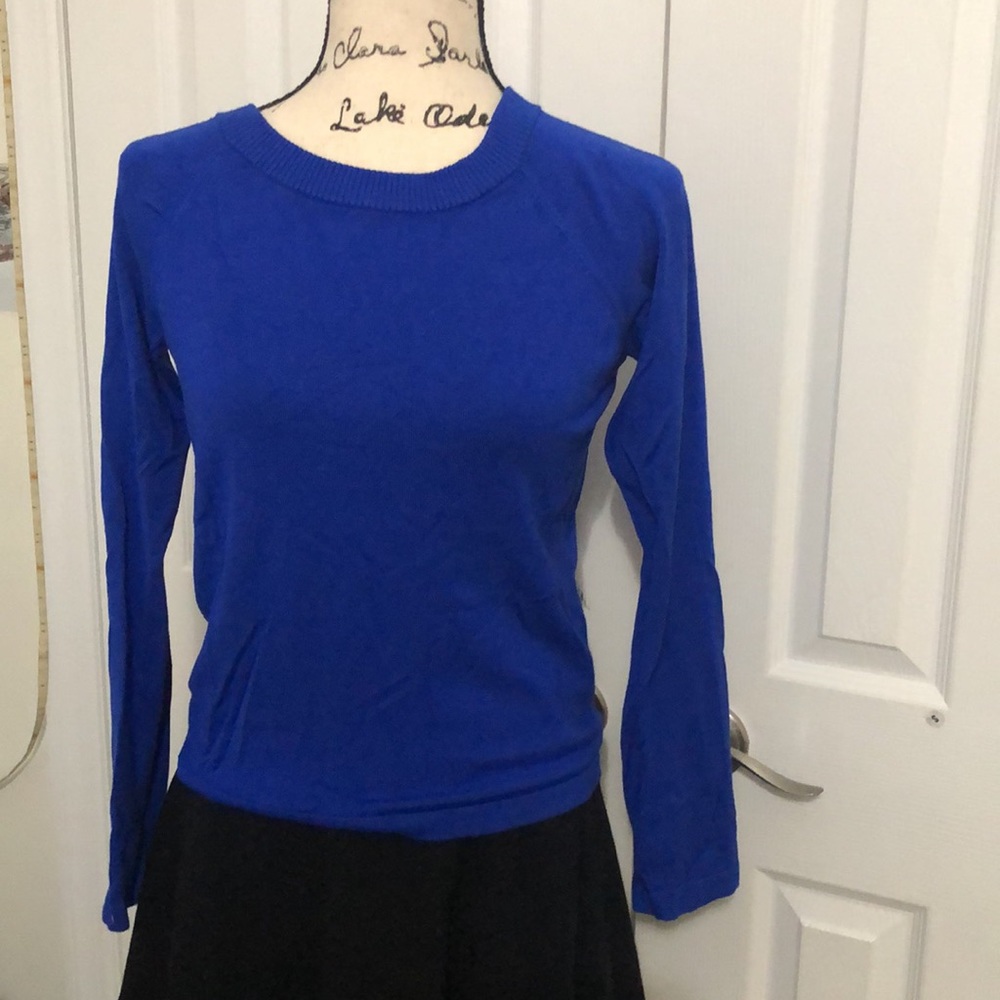 Express blue sweater